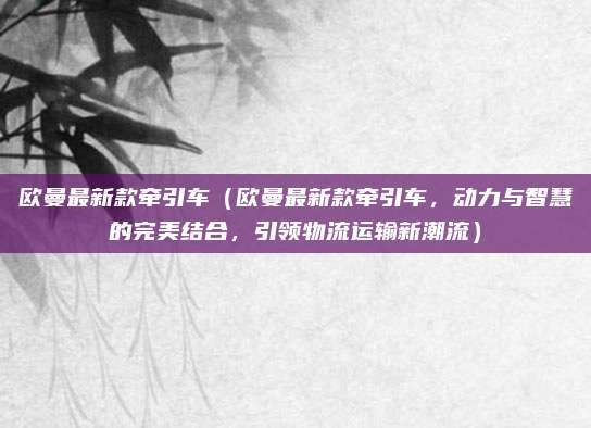 欧曼最新款牵引车(欧曼最新款牵引车,动力与智慧的完美结合,引领物流运输新潮流)