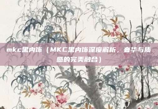 mkc黑内饰（MKC黑内饰深度解析，奢华与质感的完美融合）