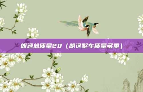 朗逸总质量20（朗逸整车质量多重）