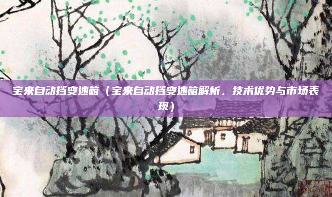 宝来自动挡变速箱（宝来自动挡变速箱解析，技术优势与市场表现）