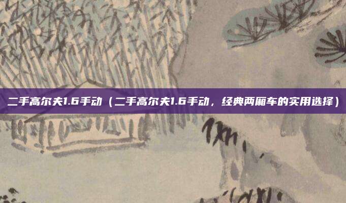 二手高尔夫1.6手动(二手高尔夫1.6手动,经典两厢车的实用选择)