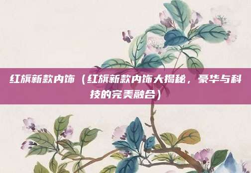 红旗新款内饰(红旗新款内饰大揭秘,豪华与科技的完美融合)