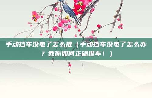 手动挡车没电了怎么推（手动挡车没电了怎么办？教你如何正确推车！）