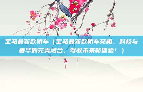 宝马最新款轿车(宝马最新款轿车亮相,科技与奢华的完美融合,驾驭未来新体验!)