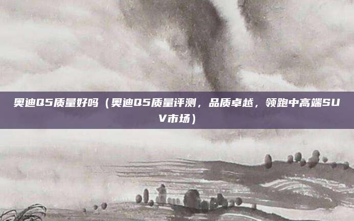 奥迪Q5质量好吗(奥迪Q5质量评测,品质卓越,领跑中高端SUV市场)