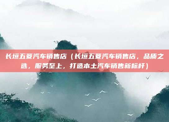 长垣五菱汽车销售店(长垣五菱汽车销售店,品质之选,服务至上,打造本土汽车销售新标杆)