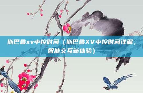 斯巴鲁xv中控时间(斯巴鲁XV中控时间详解,智能交互新体验)