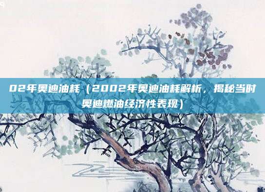 02年奥迪油耗(2002年奥迪油耗解析,揭秘当时奥迪燃油经济性表现)