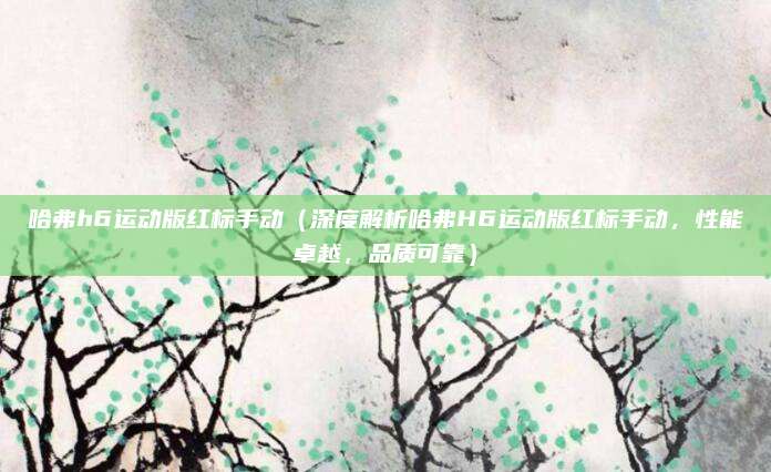 哈弗h6运动版红标手动(深度解析哈弗H6运动版红标手动,性能卓越,品质可靠)