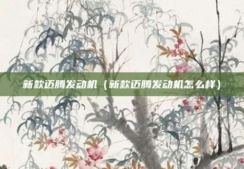 新款迈腾发动机(新款迈腾发动机怎么样)
