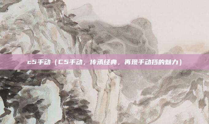 c5手动(C5手动,传承经典,再现手动挡的魅力)