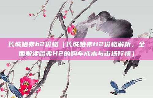 长城哈弗h2价格(长城哈弗H2价格解析,全面解读哈弗H2的购车成本与市场行情)