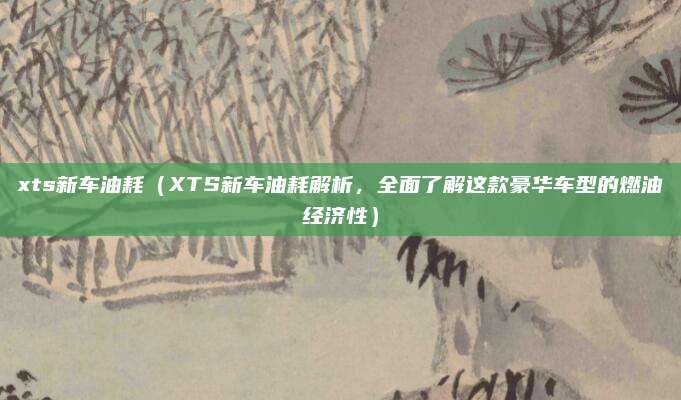 xts新车油耗(XTS新车油耗解析,全面了解这款豪华车型的燃油经济性)