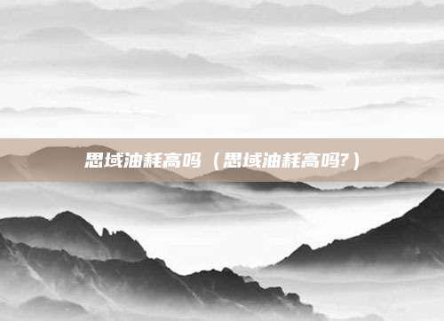 思域油耗高吗(思域油耗高吗?)