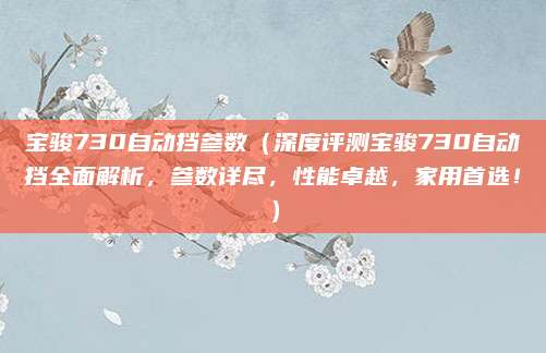 宝骏730自动挡参数(深度评测宝骏730自动挡全面解析,参数详尽,性能卓越,家用首选!)