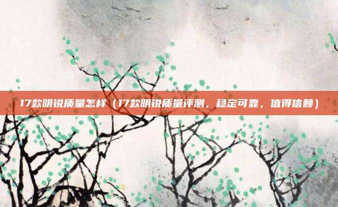 17款明锐质量怎样(17款明锐质量评测,稳定可靠,值得信赖)