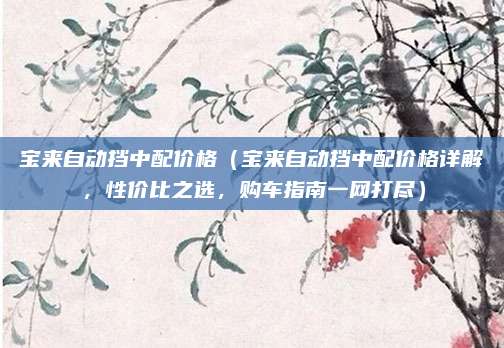 宝来自动挡中配价格(宝来自动挡中配价格详解,性价比之选,购车指南一网打尽)