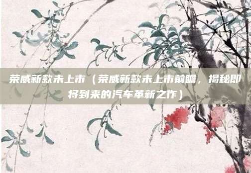 荣威新款未上市(荣威新款未上市前瞻,揭秘即将到来的汽车革新之作)