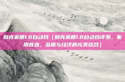 别克英朗1.6自动挡（别克英朗1.6自动挡评测，家用首选，品质与经济的完美结合）