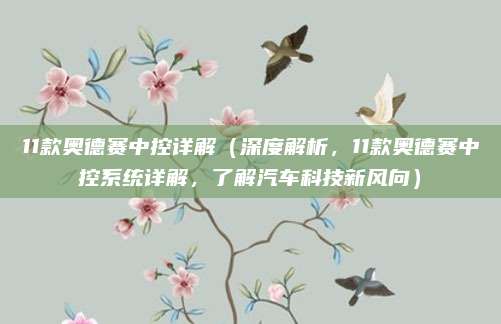 11款奥德赛中控详解(深度解析,11款奥德赛中控系统详解,了解汽车科技新风向)