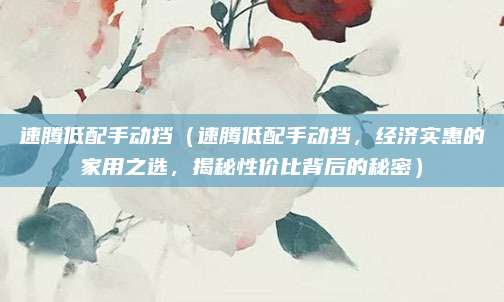 速腾低配手动挡(速腾低配手动挡,经济实惠的家用之选,揭秘性价比背后的秘密)