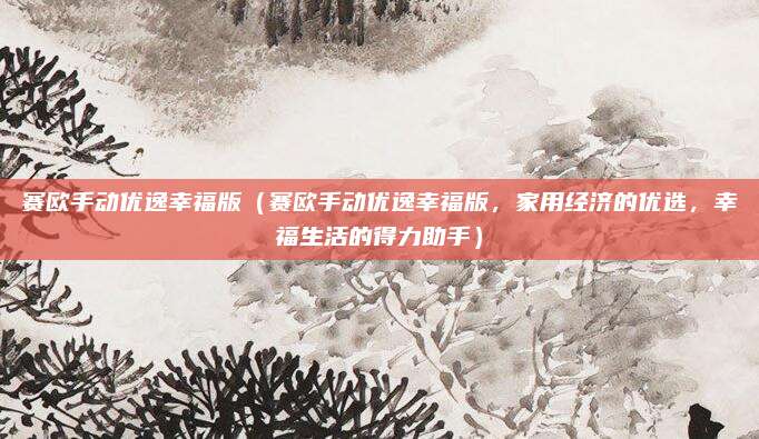 赛欧手动优逸幸福版(赛欧手动优逸幸福版,家用经济的优选,幸福生活的得力助手)