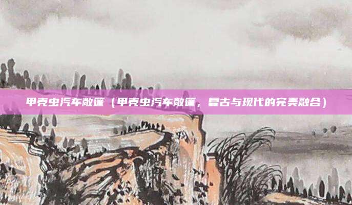 甲壳虫汽车敞篷(甲壳虫汽车敞篷,复古与现代的完美融合)