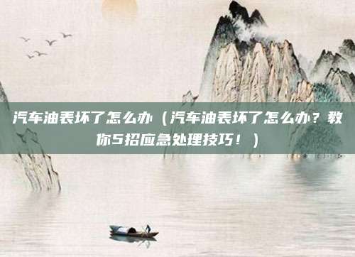 汽车油表坏了怎么办(汽车油表坏了怎么办?教你5招应急处理技巧!)