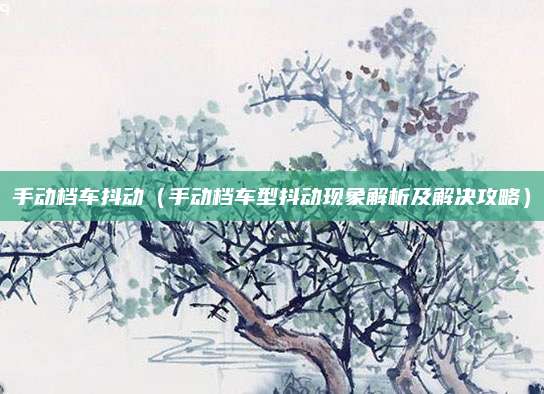手动档车抖动(手动档车型抖动现象解析及解决攻略)
