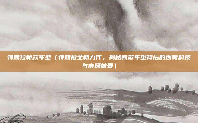 特斯拉新款车型(特斯拉全新力作,揭秘新款车型背后的创新科技与市场前景)