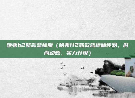 哈弗h2新款蓝标版(哈弗H2新款蓝标版评测,时尚动感,实力升级)
