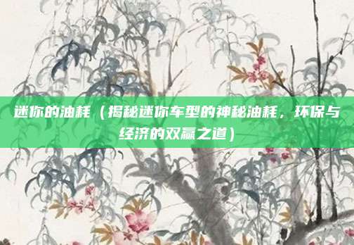 迷你的油耗(揭秘迷你车型的神秘油耗,环保与经济的双赢之道)