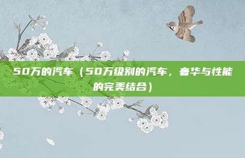 50万的汽车（50万级别的汽车，奢华与性能的完美结合）
