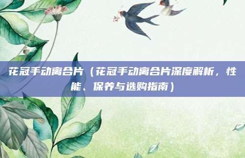 花冠手动离合片（花冠手动离合片深度解析，性能、保养与选购指南）