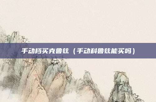 手动档买克鲁兹(手动科鲁兹能买吗)