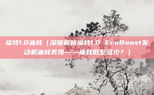 福特1.0油耗（深度解析福特1.0 EcoBoost发动机油耗表现——油耗低至多少？）