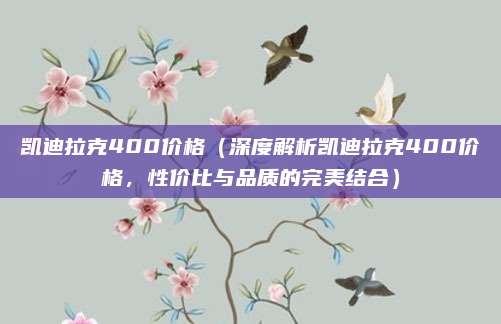 凯迪拉克400价格(深度解析凯迪拉克400价格,性价比与品质的完美结合)
