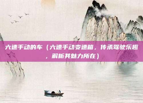 六速手动的车(六速手动变速箱,传承驾驶乐趣,解析其魅力所在)