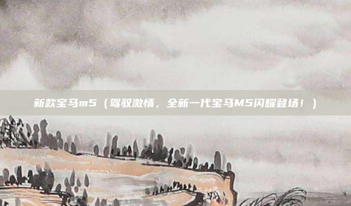 新款宝马m5(驾驭激情,全新一代宝马M5闪耀登场!)