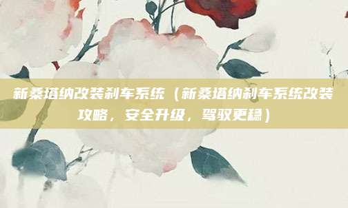 新桑塔纳改装刹车系统(新桑塔纳刹车系统改装攻略,安全升级,驾驭更稳)