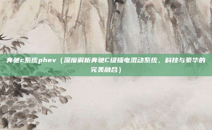 奔驰c系统phev(深度解析奔驰C级插电混动系统,科技与豪华的完美融合)