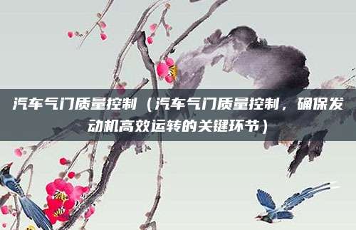 汽车气门质量控制(汽车气门质量控制,确保发动机高效运转的关键环节)