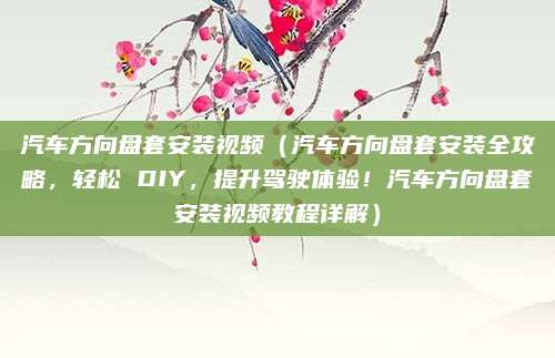 汽车方向盘套安装视频(汽车方向盘套安装全攻略,轻松 DIY,提升驾驶体验!汽车方向盘套安装视频教程详解)