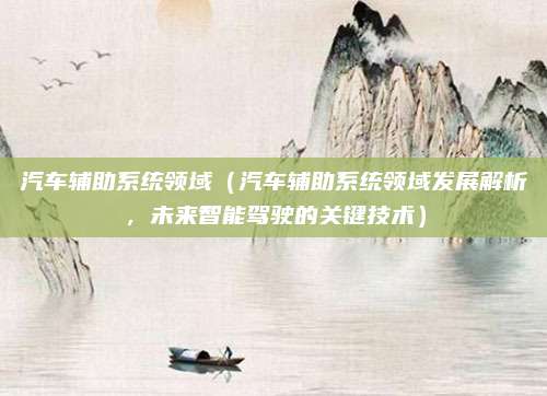 汽车辅助系统领域(汽车辅助系统领域发展解析,未来智能驾驶的关键技术)