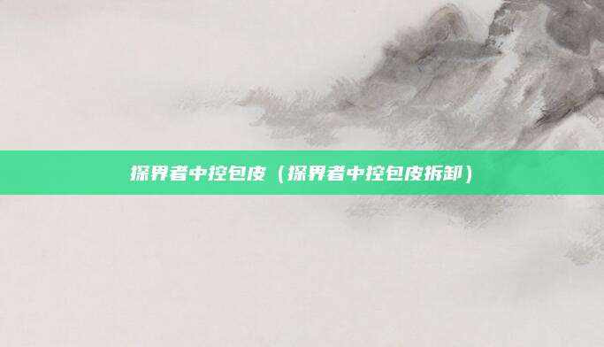 探界者中控包皮(探界者中控包皮拆卸)