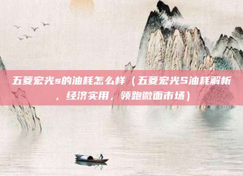 五菱宏光s的油耗怎么样(五菱宏光S油耗解析,经济实用,领跑微面市场)