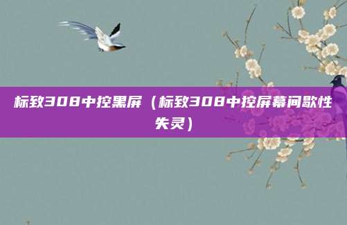 标致308中控黑屏(标致308中控屏幕间歇性失灵)