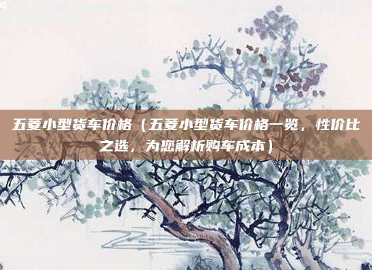 五菱小型货车价格（五菱小型货车价格一览，性价比之选，为您解析购车成本）