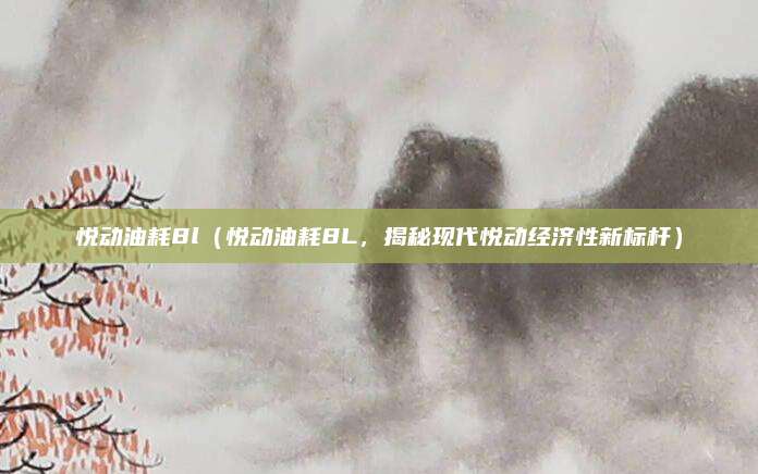 悦动油耗8l（悦动油耗8L，揭秘现代悦动经济性新标杆）