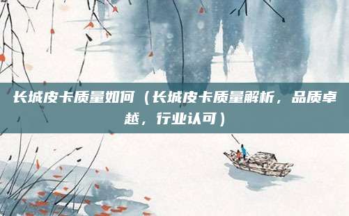长城皮卡质量如何（长城皮卡质量解析，品质卓越，行业认可）